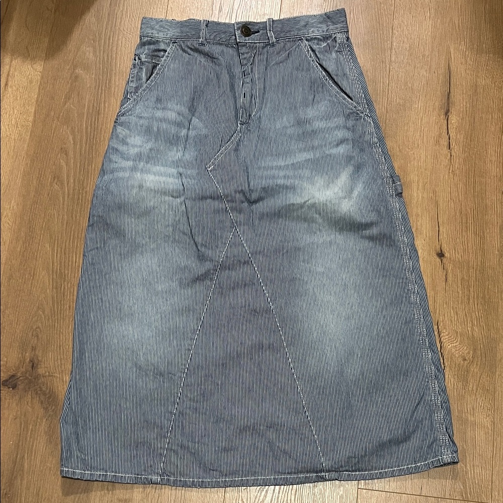 Niko And… Blue Stripped Denim Pencil Skirt